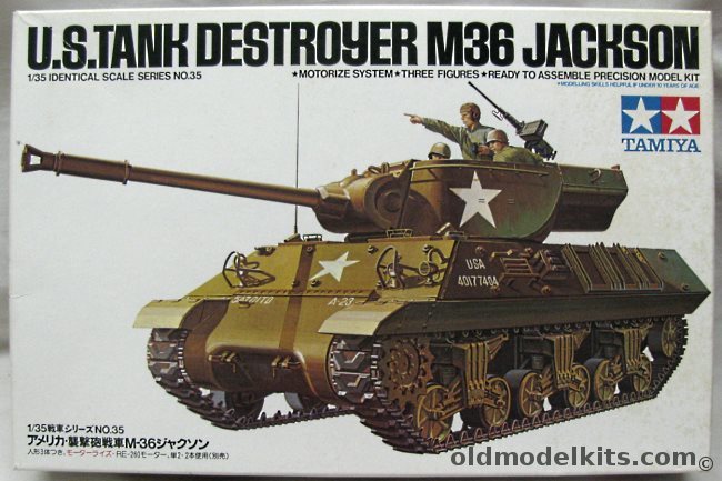 Tamiya 1/35 M36 Jackson Tank Destroyer Motorized, MT135-700 plastic model kit